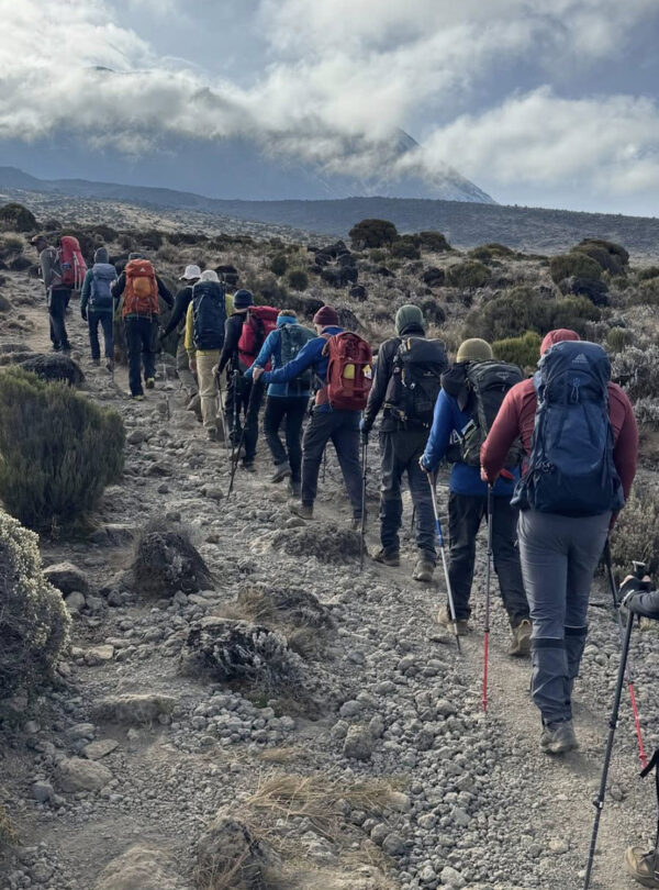 Hiking on Mount Kilimanjaro