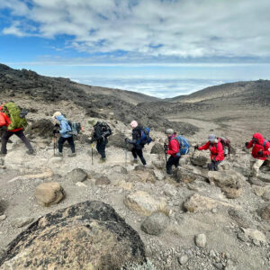 Hiking on Mount Kiimanjaro