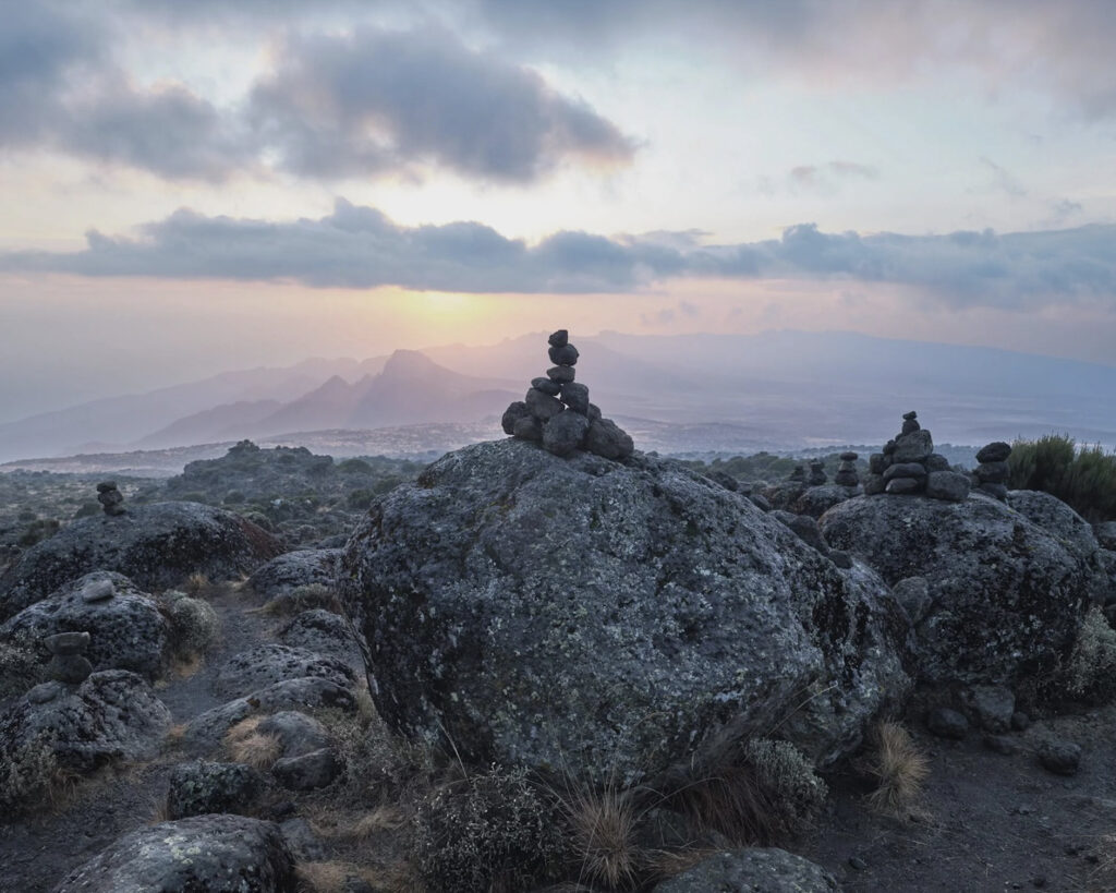 Cairns on Mount Kilimanjaro