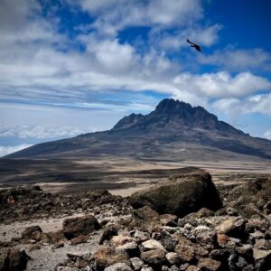 Wide view of Mount Kilimanjaro