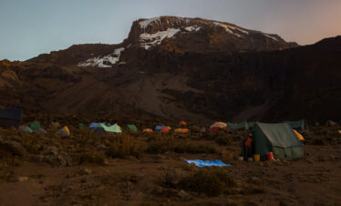View of Kibo from Katanga Camp