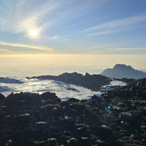 Sunrise at the top of Mount Kilimanjaro