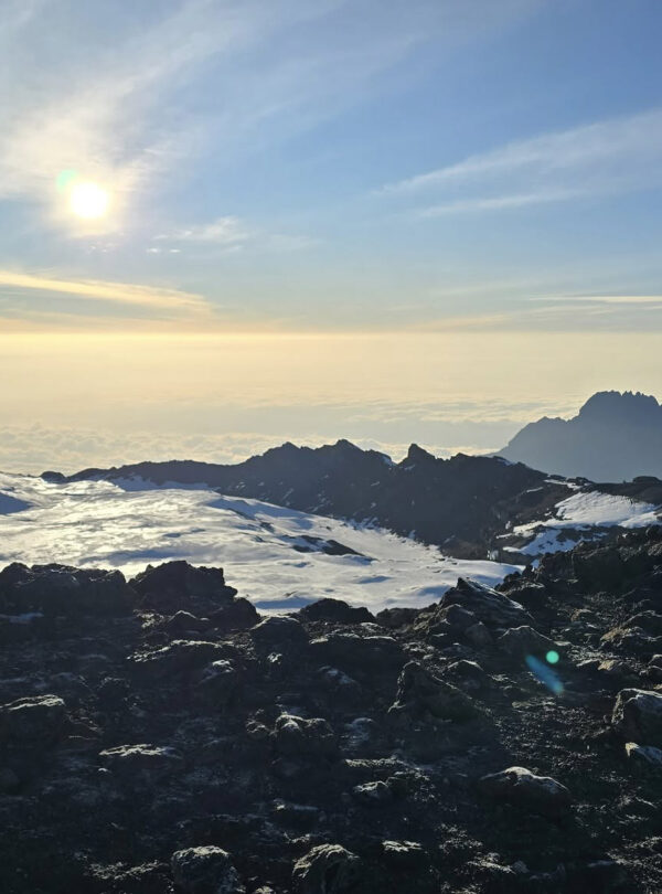 Sunrise at the top of Mount Kilimanjaro