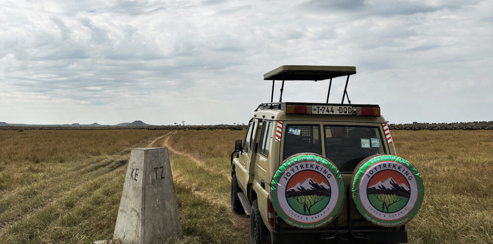 Guests enjoying a safari game drive in Serengeti National Park