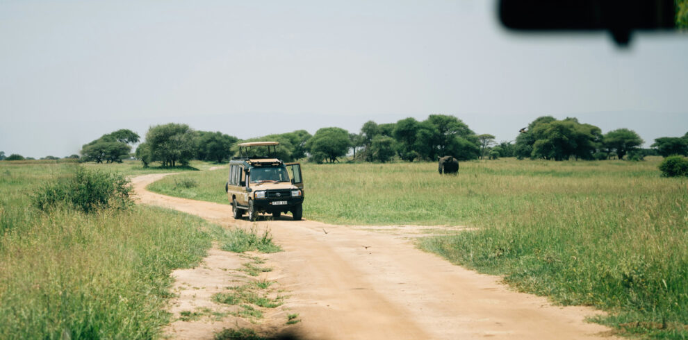 Safari truck in one of Tanzania's many national parks