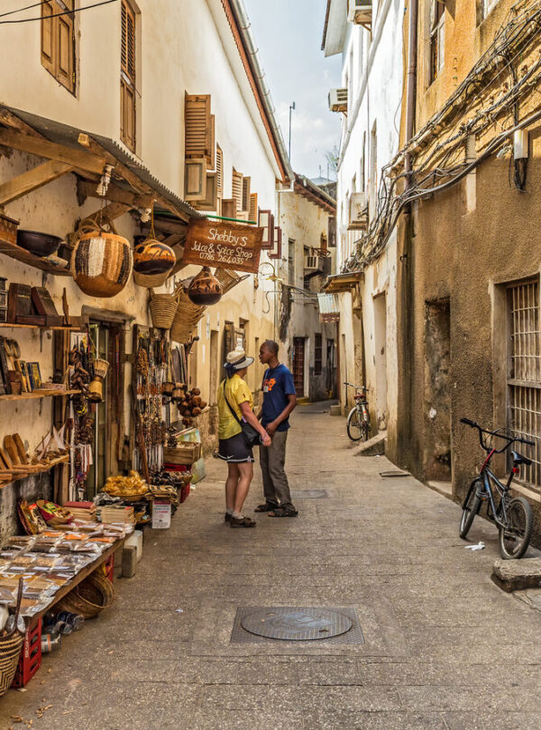 Typical Narrow Street in Stones Town, Zanzibar