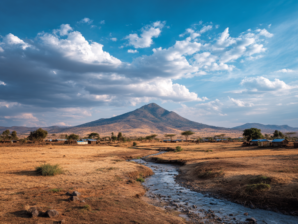 Landscape surrounding a Maasai village near Arusha