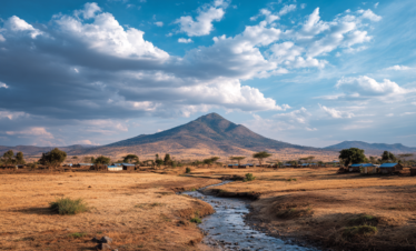 Landscape surrounding a Maasai village near Arusha