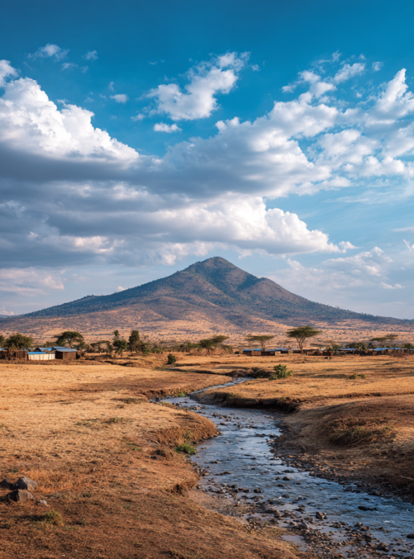 Landscape surrounding a Maasai village near Arusha