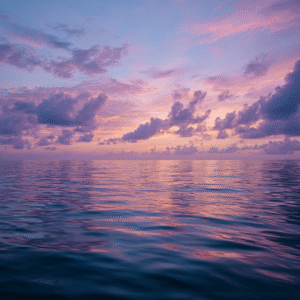 Early morning ocean conditions during a dolphin experience in Zanzibar