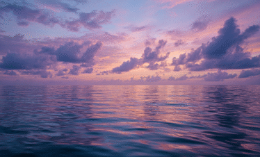 Early morning ocean conditions during a dolphin experience in Zanzibar