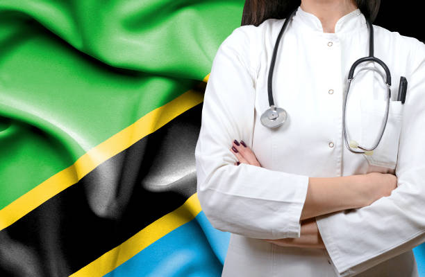 Conceptual illustration representing Tanzania travel health and vaccination requirements for international tourists
