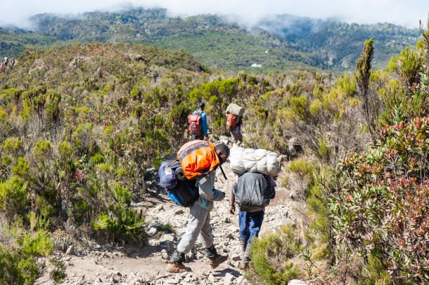 Dramatic mountain scenery representing a Kilimanjaro trekking adventure