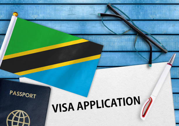 Visa and Entry Requirements for Tanzania – tourist visa application form and Tanzania flag