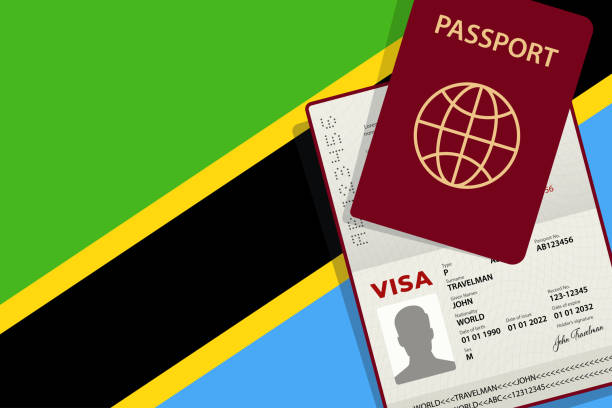 Visa and Entry Requirements for Tanzania tourist visa application form with Tanzania flag