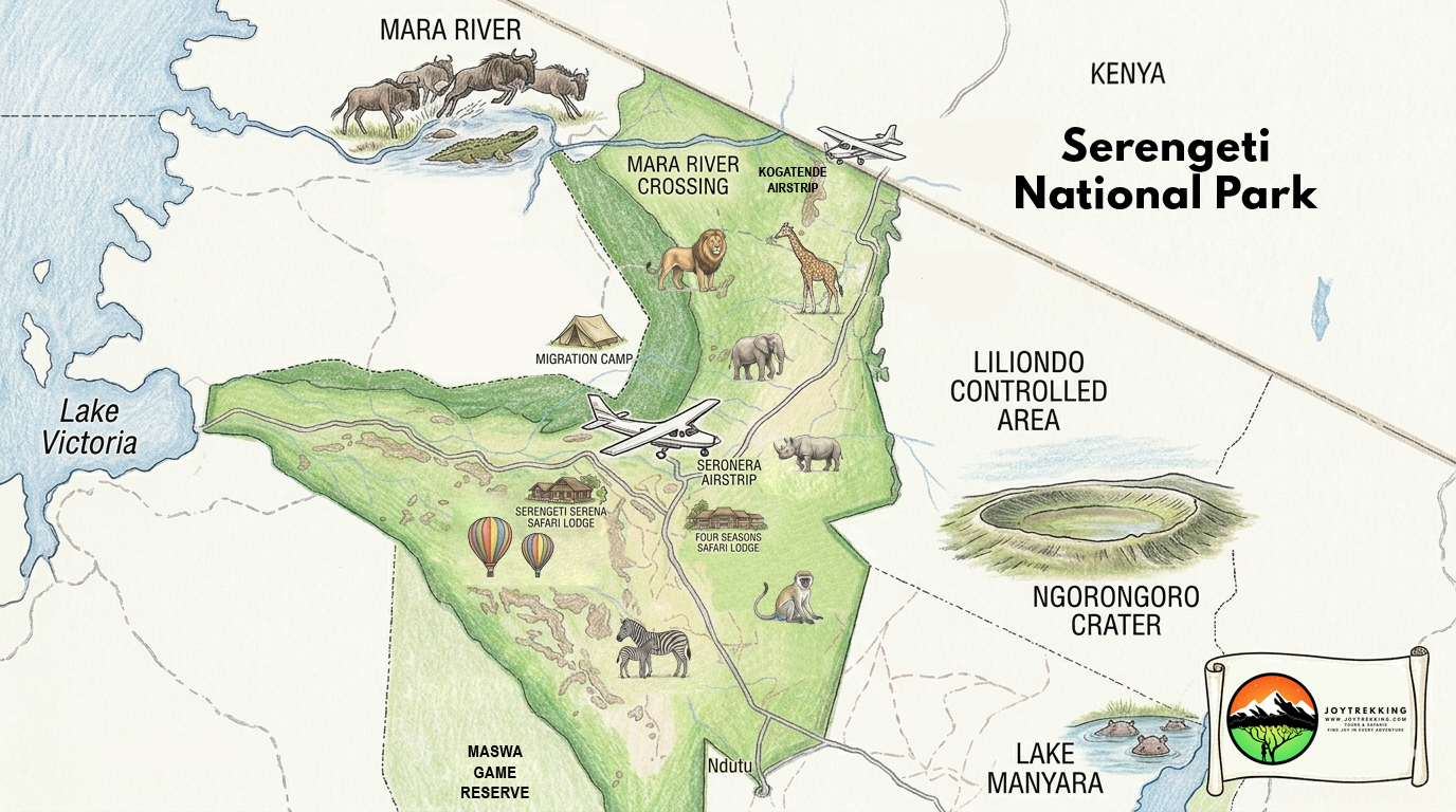 Serengeti National Park Map