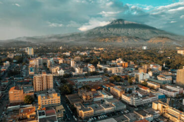 Aerial view of Arusha city in Tanzania showing the safari gateway landscape for Arusha City Travel Guide 2026