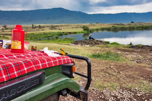 Picnic lunch at Ngorongoro Crater one of the best honeymoon destinations in Tanzania
