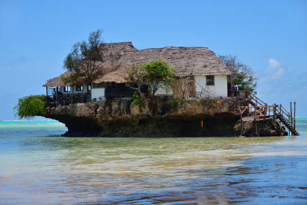 Zanzibar Honeymoon Cost experience at The Rock Restaurant, a famous romantic dining destination in Pingwe, Zanzibar.