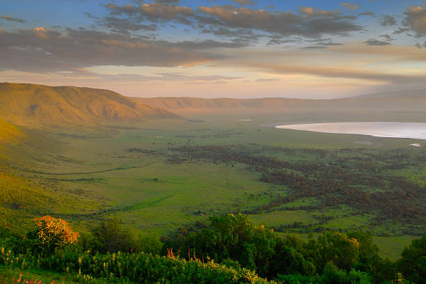 Ngorongoro Travel Package - sunrise view from the western rim of the Ngorongoro Crater in Tanzania