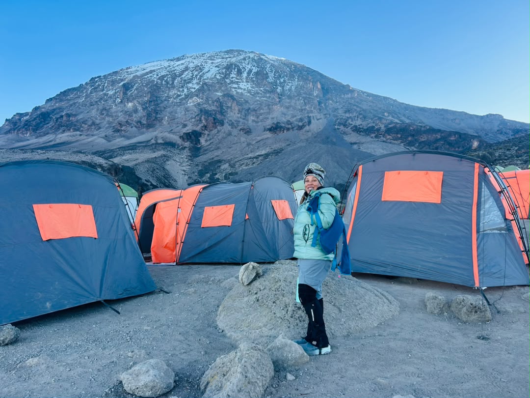 5-star Kilimanjaro experience with luxury camping tents and mountain views