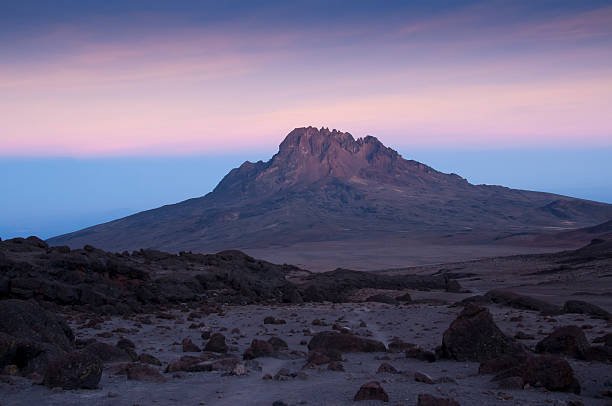 7-Day Rongai Route cost – view of Mawenzi from Kibo Hut campsite at sunset on Kilimanjaro