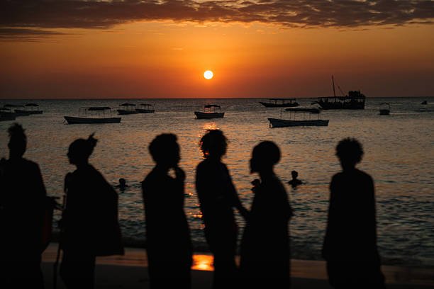 Full Moon Nights & Zanzibar Experiences – Tourists at Ngala Beach Zanzibar