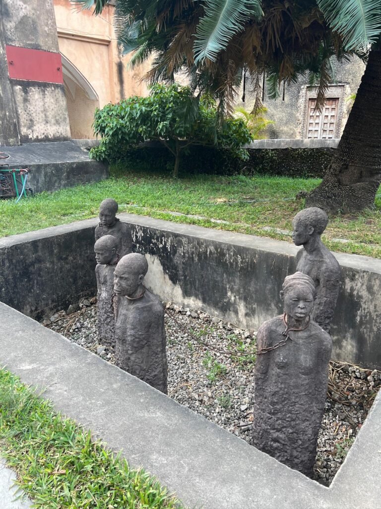 Stone Town Zanzibar slave trade memorial statues commemorating the victims of slavery